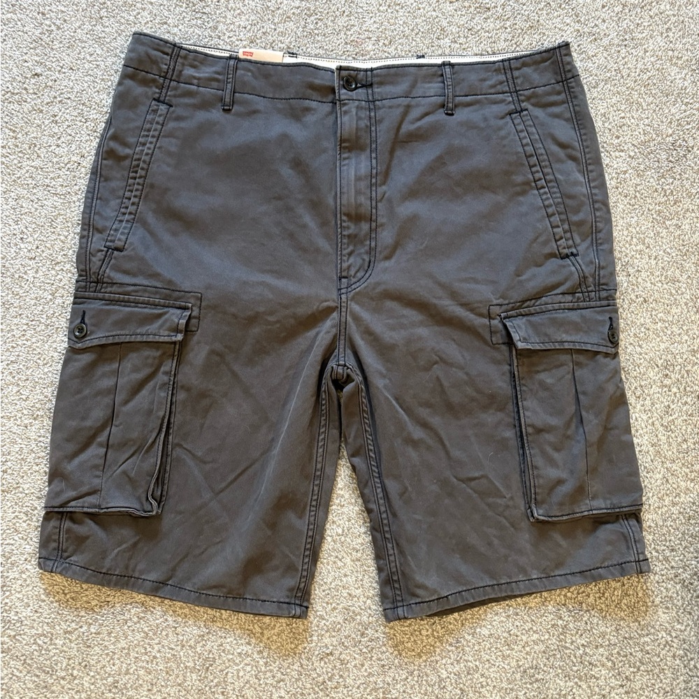 Levi's Dark Gray Men's Cargo 1 Shorts NWT